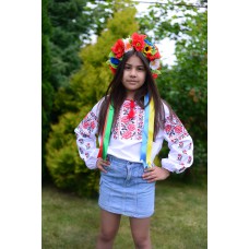 Embroidered blouse for girl "Pure Tenderness"